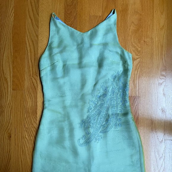 Express Dresses & Skirts - Vintage Silk Embroidered Dress